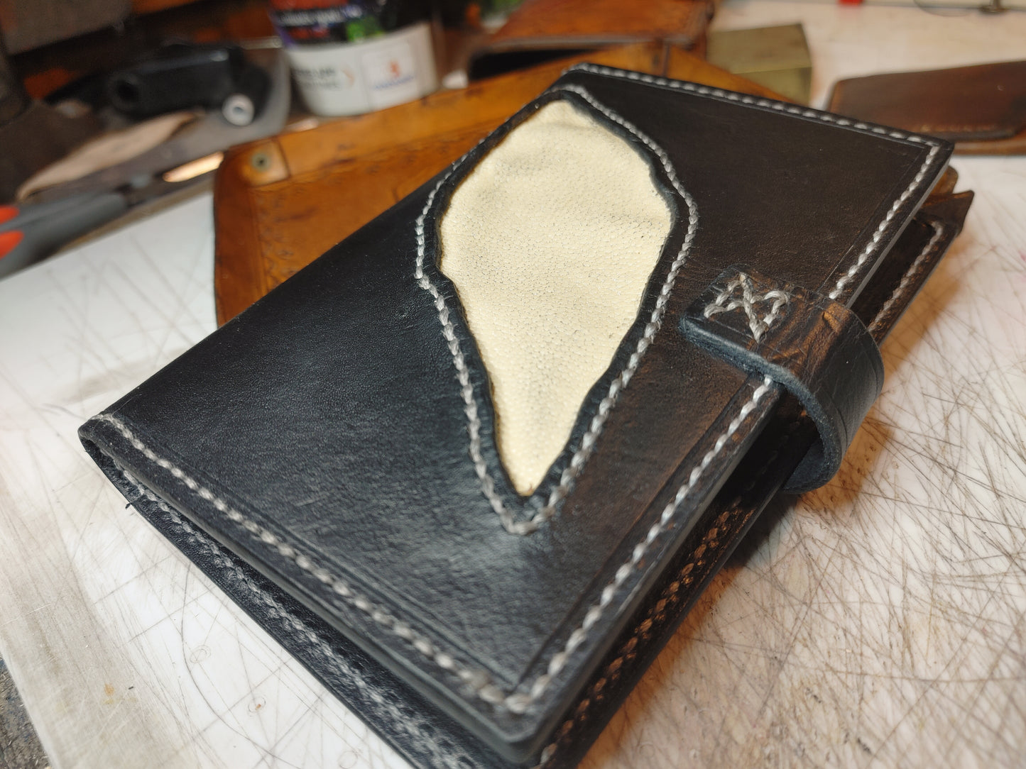 Passport Cover w/ Stingray Inlay