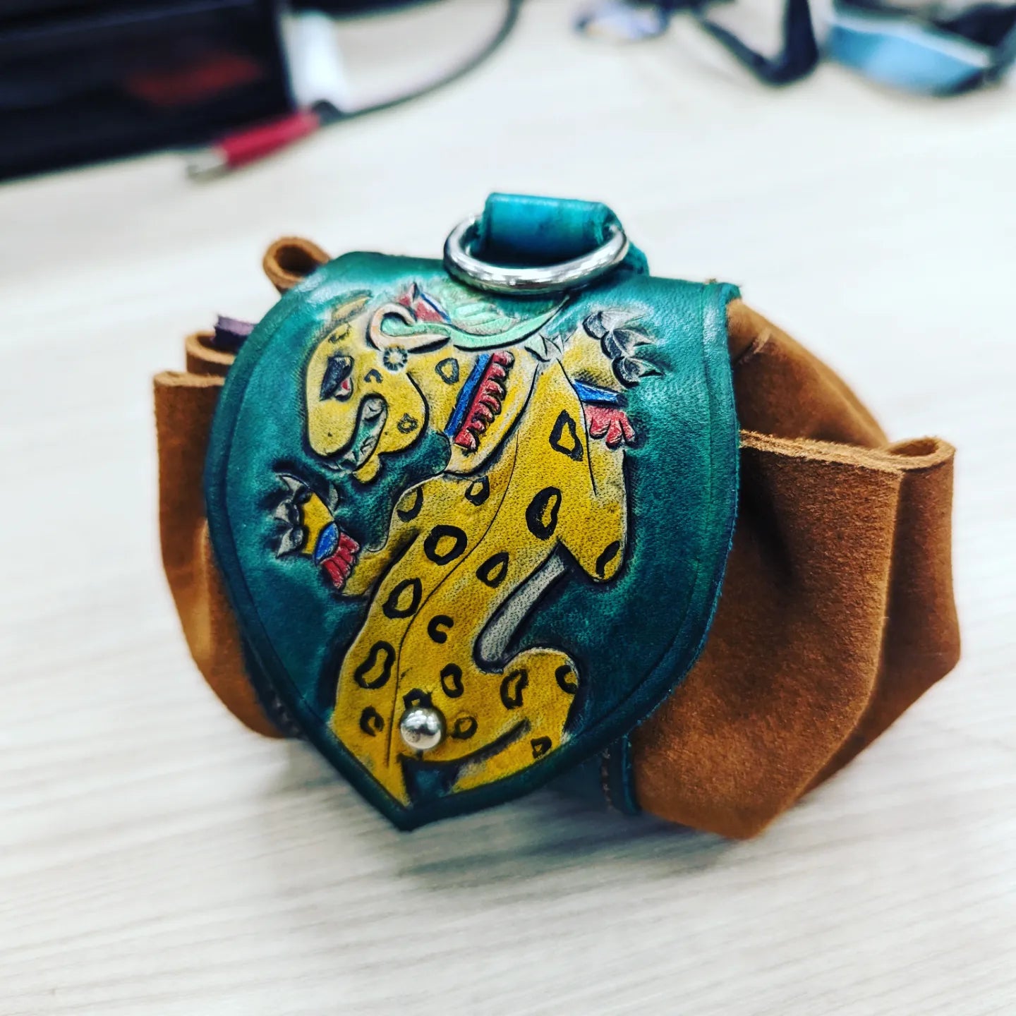 Leather Drawstring Pouch