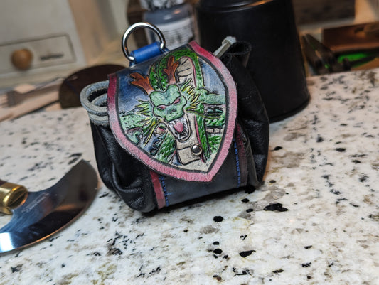 Leather Drawstring Pouch